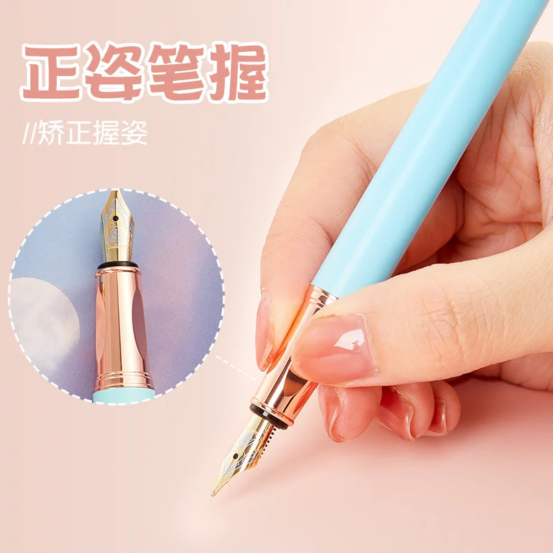 Macaron Color Cute Mini  Fountain Pen Exquisite Gift For Girls, Pupils And Students