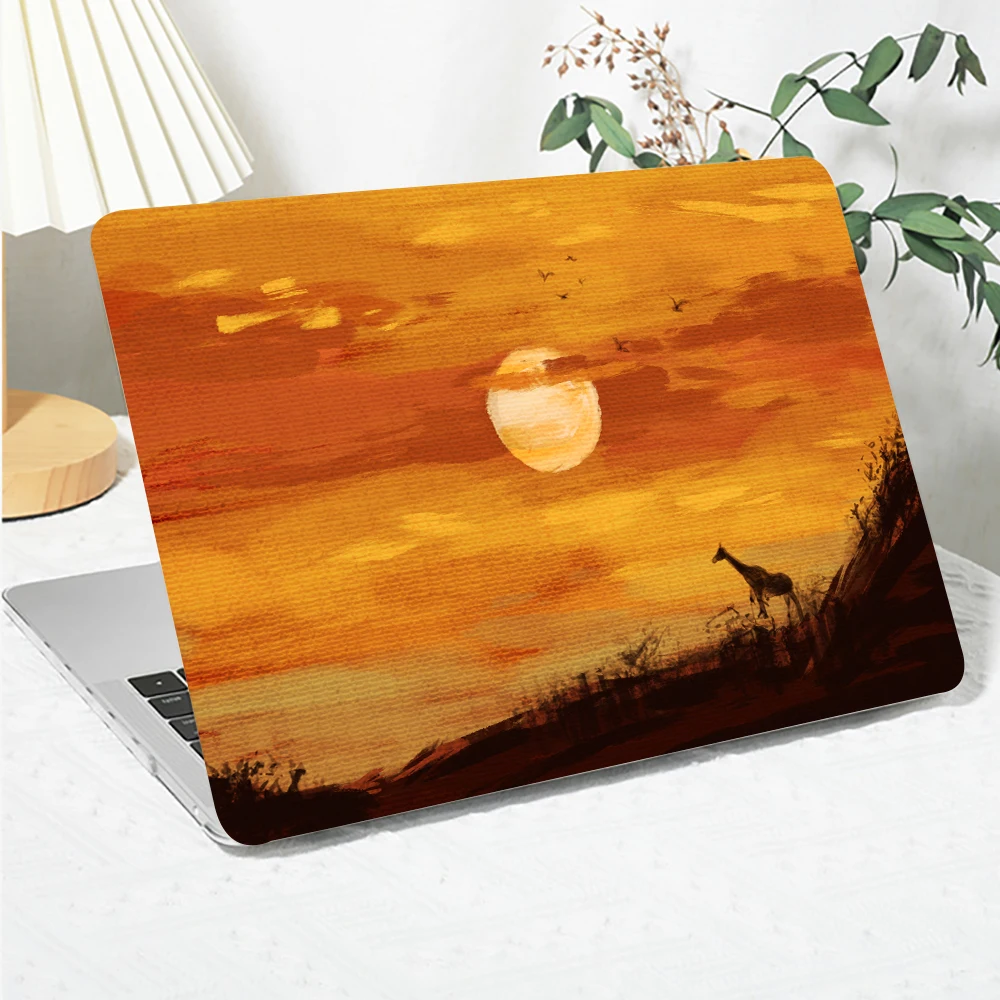 

Twilight oil painting Laptop Case for MacBook Air 15 M4 2025 Cover model A3241 Shell for MacBook Air/Pro M1 M2 M3 13 14 16 Case