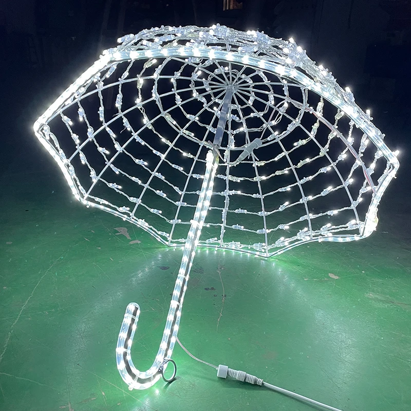 Christmas theme Lantern Festival street decoration outdoor decoration lighting diode umbrella theme