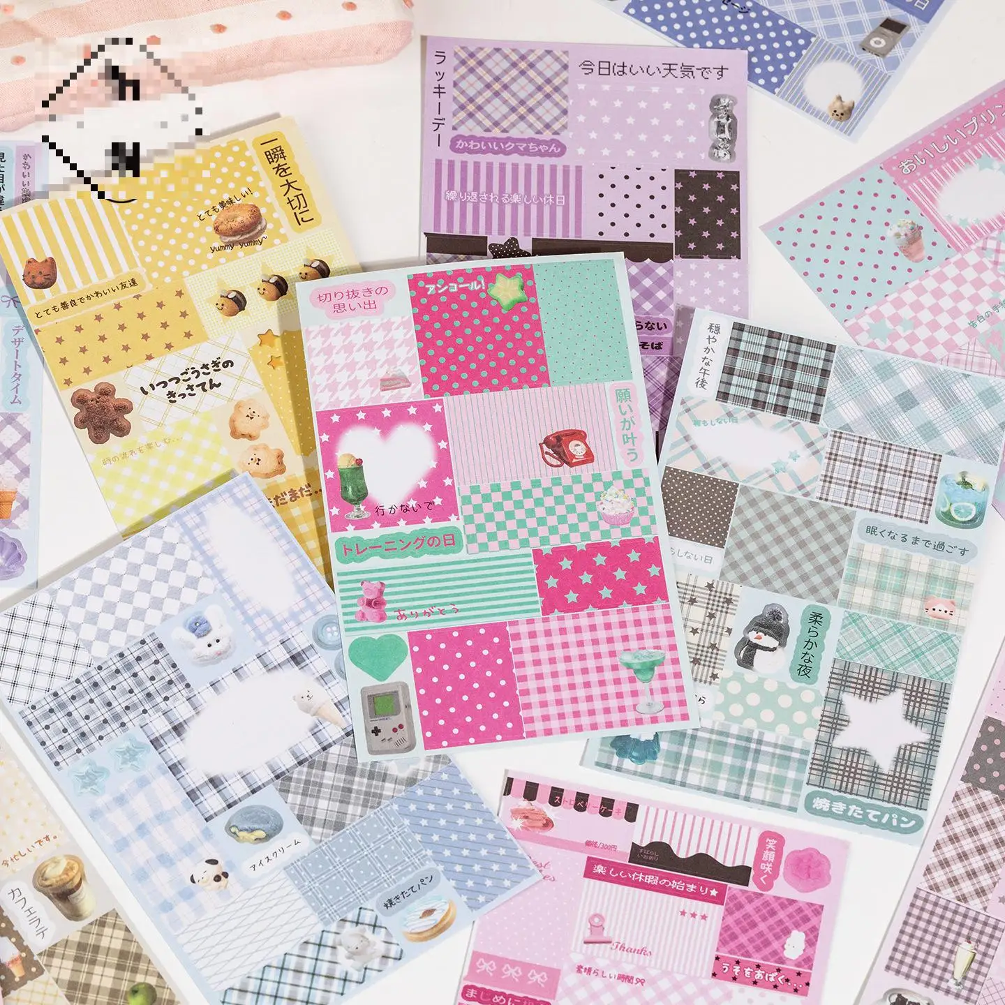 30pcs/set New Stickers Book Creative Material Write Notes Sticker Book Diy Handmade Scrapbook Aesthetic Stationery Gifts