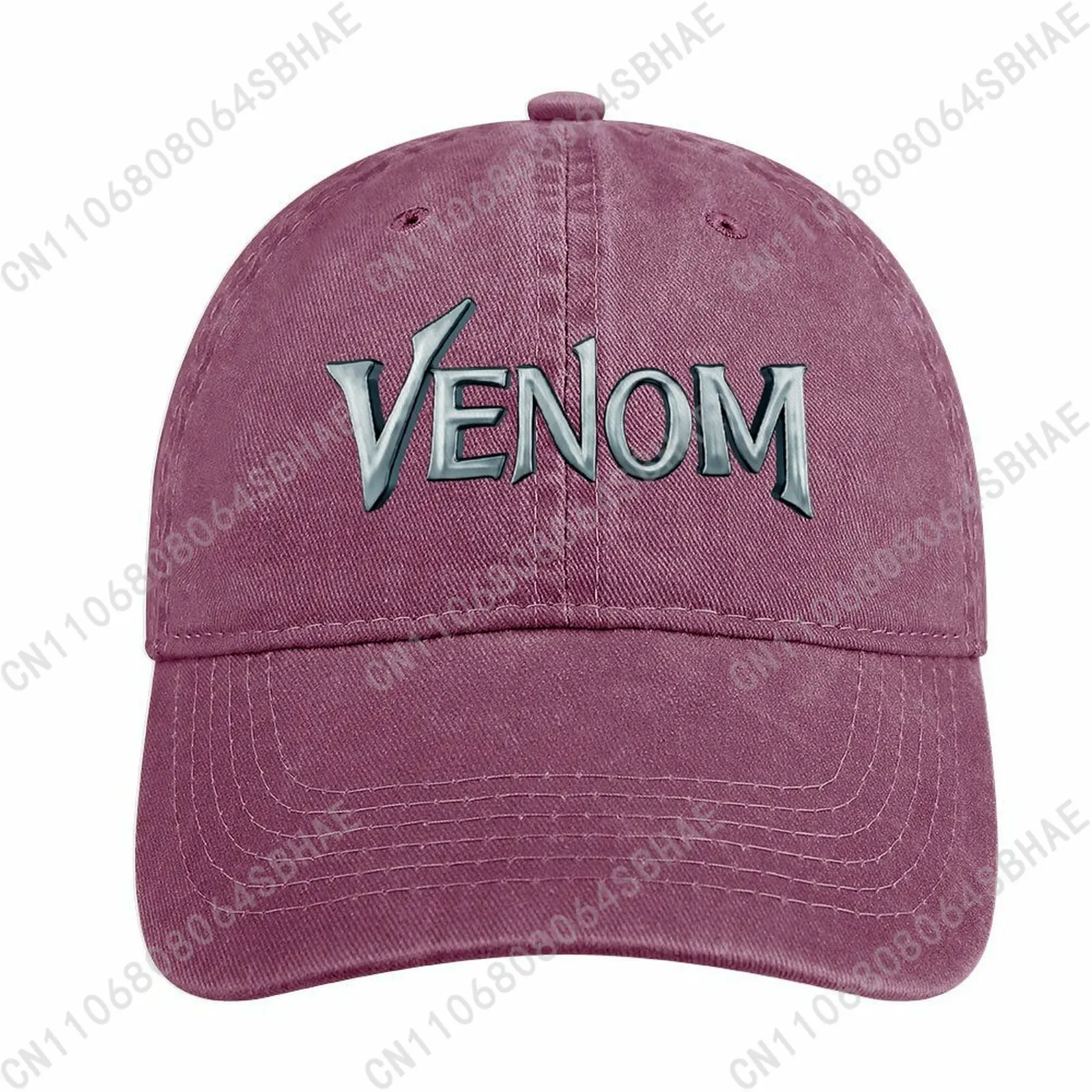 

Marvel Venom Washed Cotton Baseball Cap Vintage Dad Hat Men Women Retro Adjustable Denim Cap Streetwear Cosplay