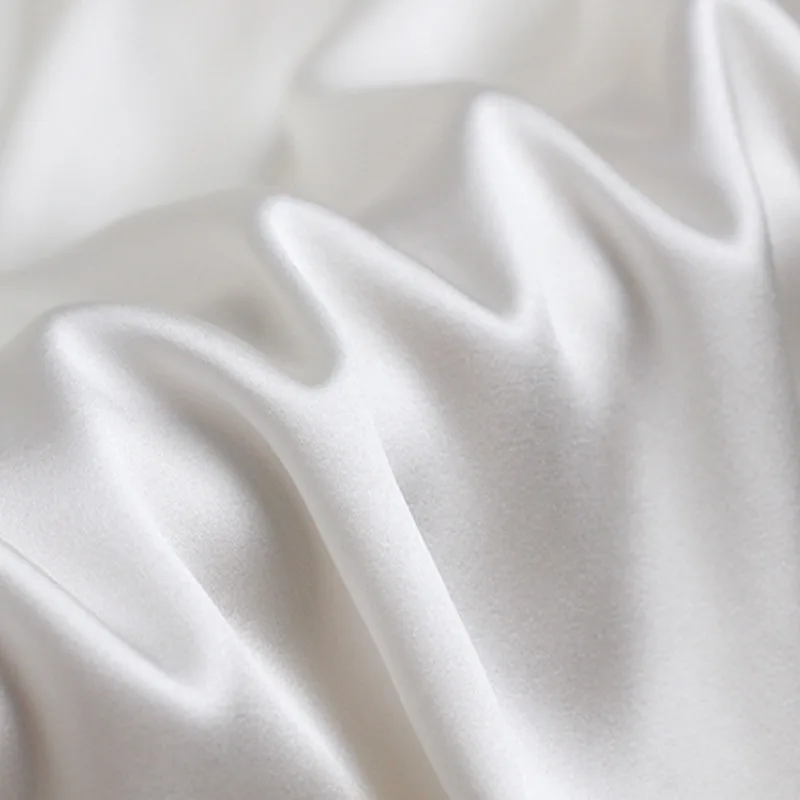 19 Mmi 140Cm Wide Silk Stretch Satin Fabrics By Meter Mulberry Silk Clothing  Silk Fabric Matte Per Meter Black White