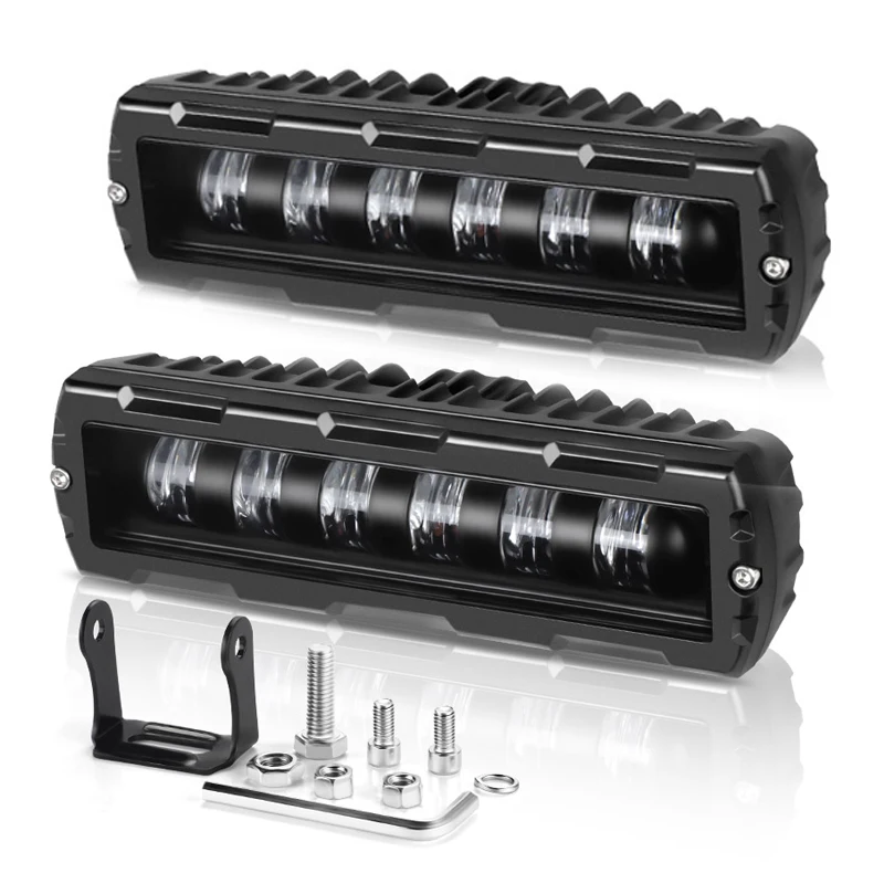 

6-дюймовый 7D светодиодный светильник для бездорожья, ходовые огни, рабочие фары, противотуманные фары 12 В 24 В для автомобиля, мотоцикла 4X4 ATV, внедорожника, грузовика, трактора