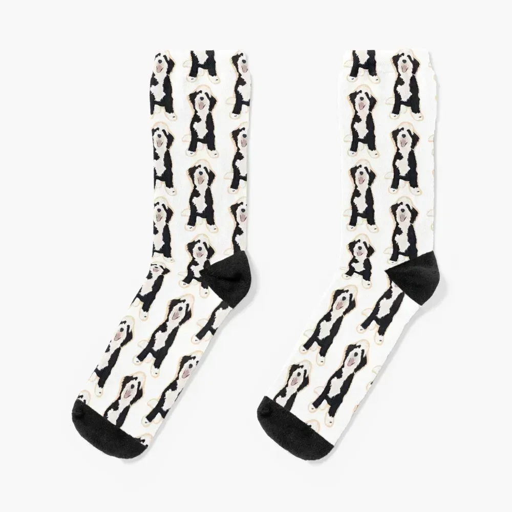 

Bernedoodle Lover Socks men cotton high quality sports stockings funny sock golf Girl'S Socks Men's