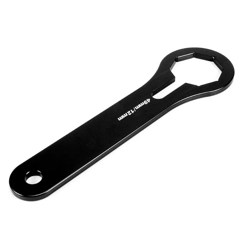

Motorcycle Fork Cover Wrench 49mm 12mm Dual Chamber Shock Damper Adjust Spanner Lightweight for Kawasaki Accessories Tool
