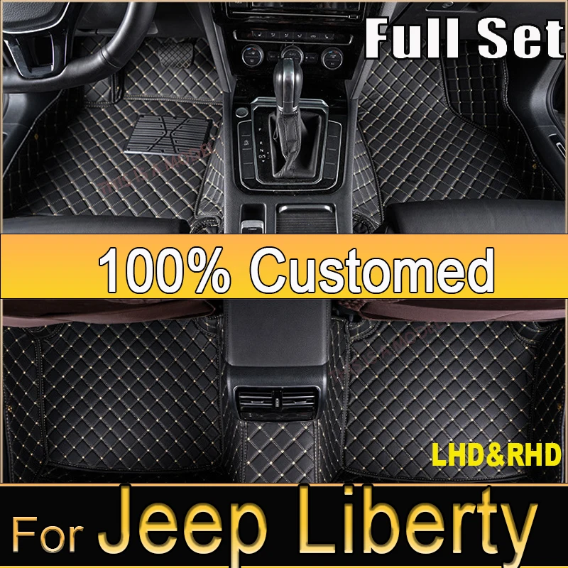 

Car Mats For Jeep Liberty Cherokee KJ 2002~2007 Classic Version Waterproof Floor Mats Foot Mat Alfombrillas Auto Car Accessories