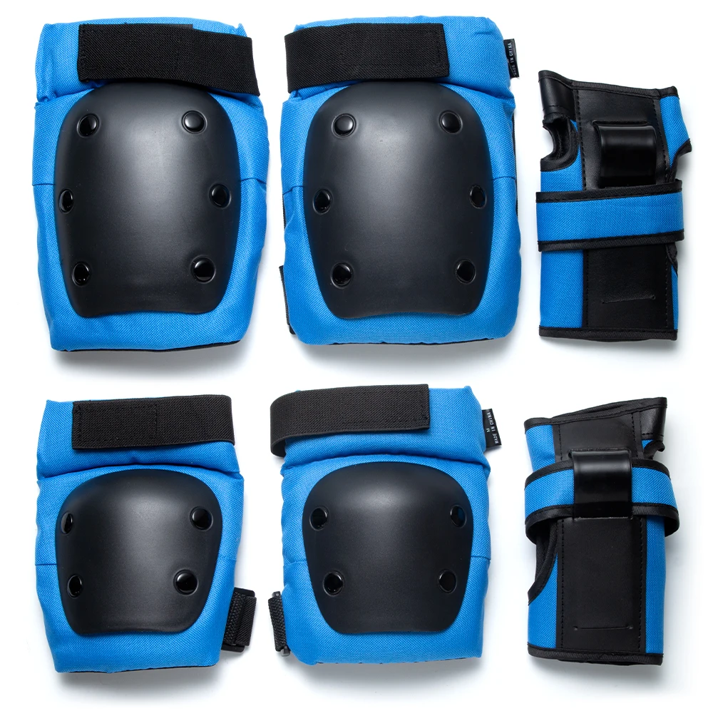 6 in 1 Adult/Child Knee Pads Elbow Pads Wrist Guards Protective Gear Set for Skateboarding Inline Roller Biking Roller Skating image 3