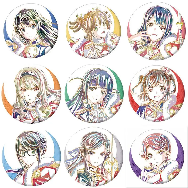 Revue Starlight periférico de animé plátano Tsuyuzaki Mahiru Saijo Claudine insignia láser decoración regalo