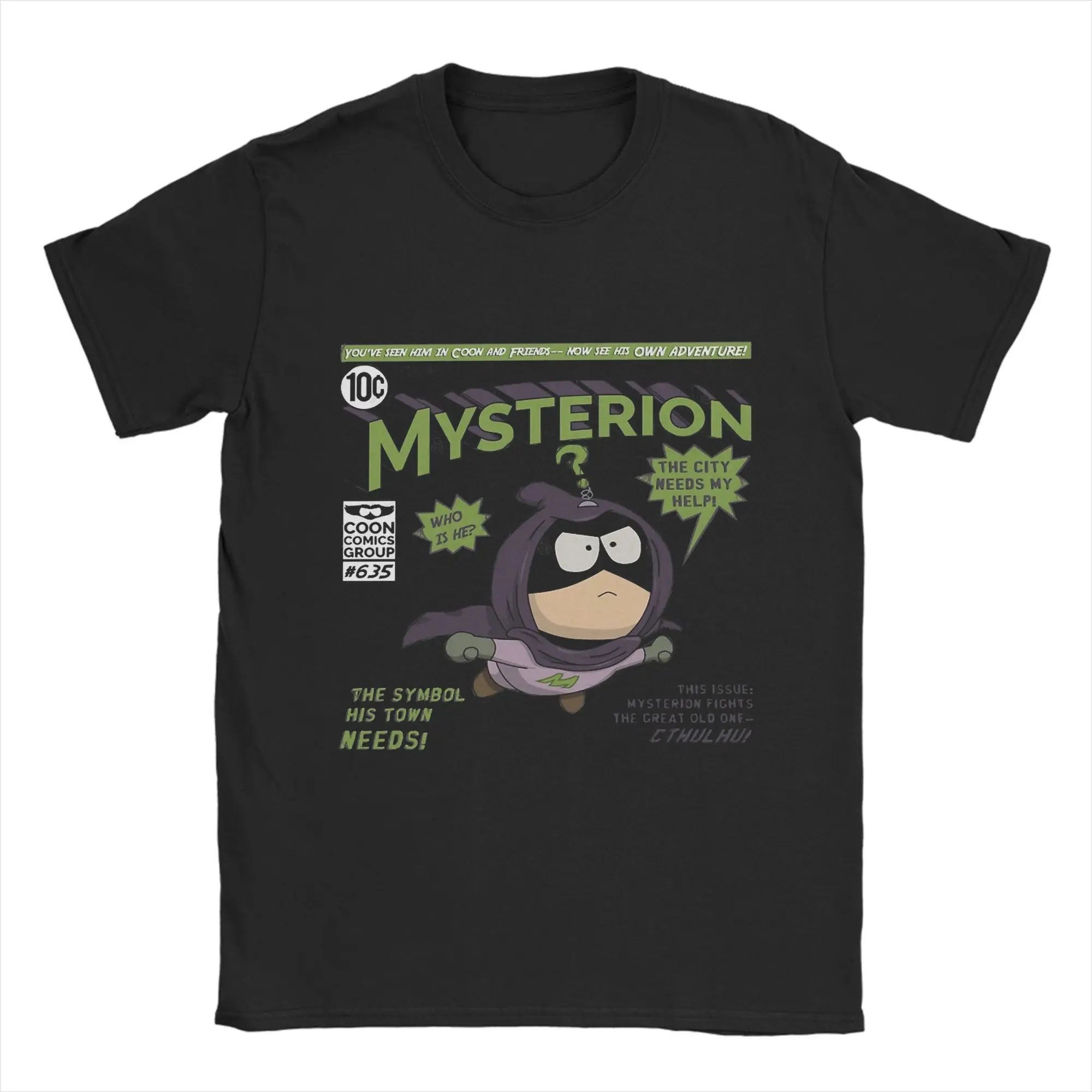 Leisure Souths Parks   T-Shirts Men Round Neck 100% Cotton T Shirts Mysterion Short Sleeve Tee Shirt Plus Size Clothes