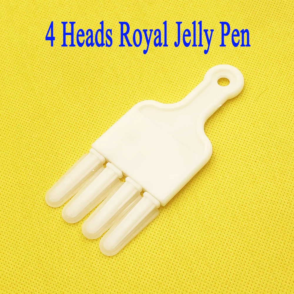 4 Fingers Take Collect Royal Jelly Pen Pulp Scraping Digging Cleaning Strip Beekeeping Plastic Silica Gel Bee Milk