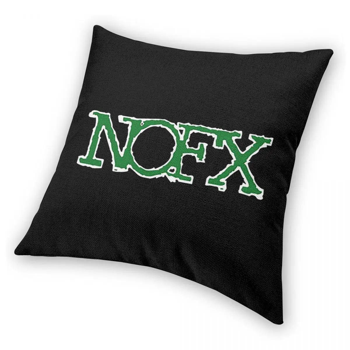 Nofx Band Final Tour Skull Square Pillowcase غطاء وسادة من البوليستر ديكور مريح رمي وسادة لغرفة المعيشة المنزلية #3