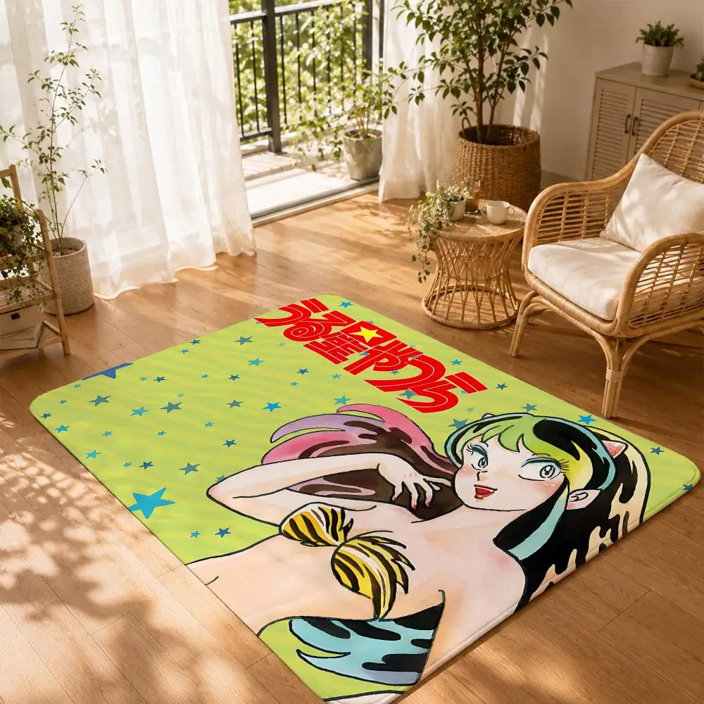 U-Urusei Yatsura anime Floor Mat Non-Slip Absorbent Floor Mat Decorative Rug for Home Bathroom Bedroom Entryway