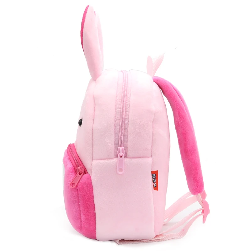 Girls Backpack Cute Animal Rabbit Children Plush Backpack Kindergarten School Bag