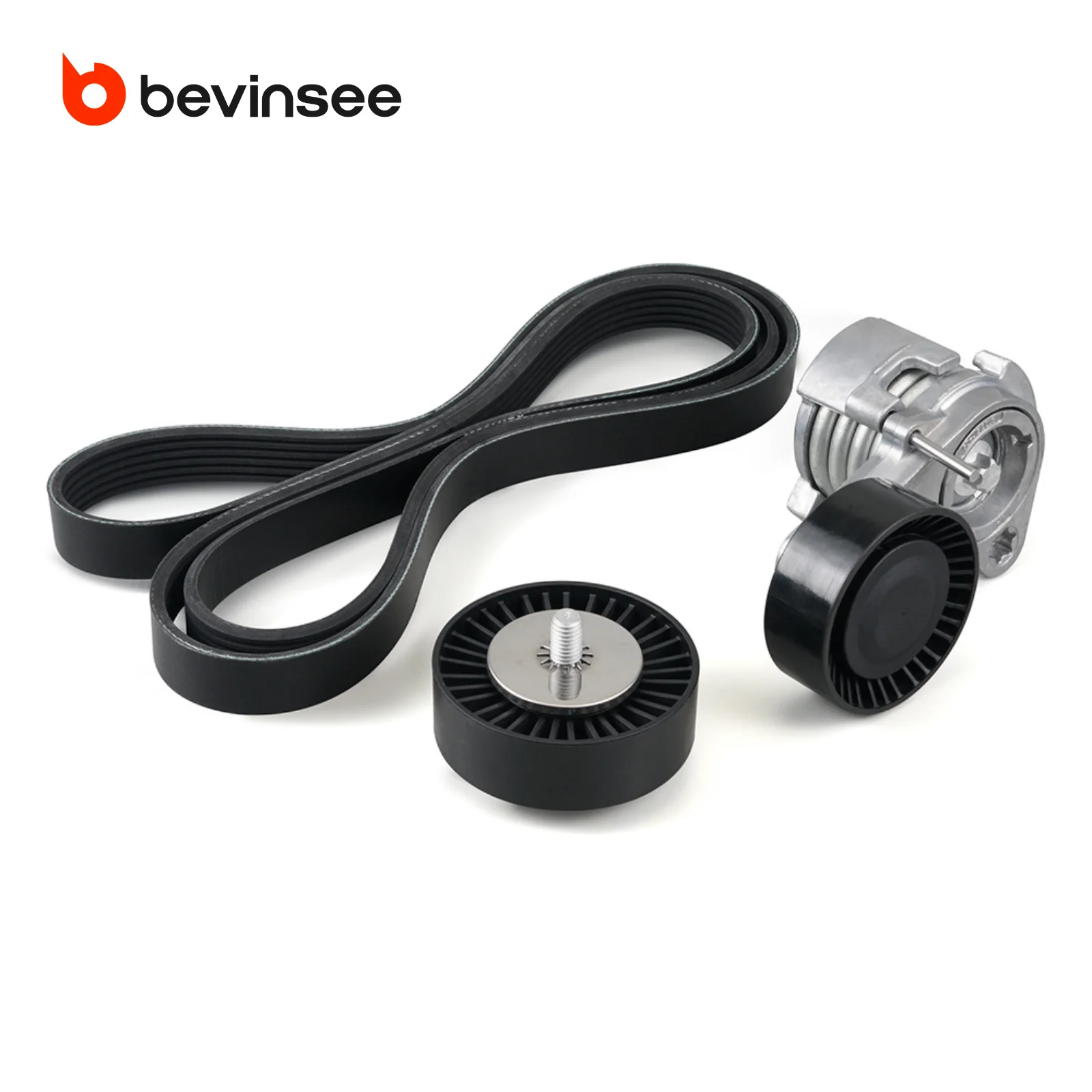 

BEVINSEE Drive Belt Pulley Tensioner Kit for BMW E90 E91 E92 E93 325i 328i E60 E61 525i 530i 528i E81 E82 E87 E88 125i 128i 130i