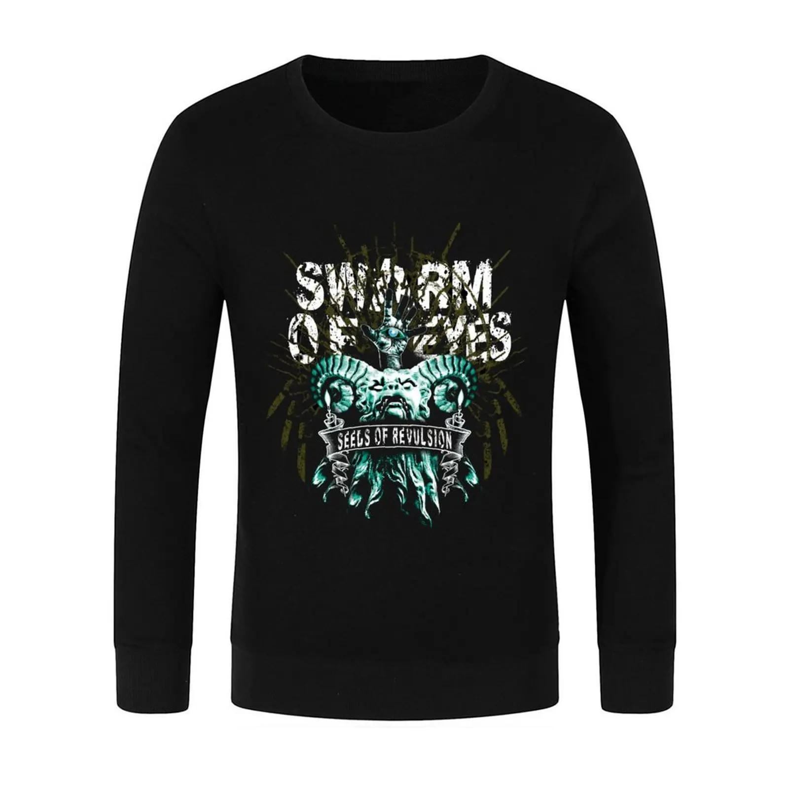 SWARM OF EYES: The Worship of False Gods Pullover autumn men clothing clothes for men new in sweatshirts