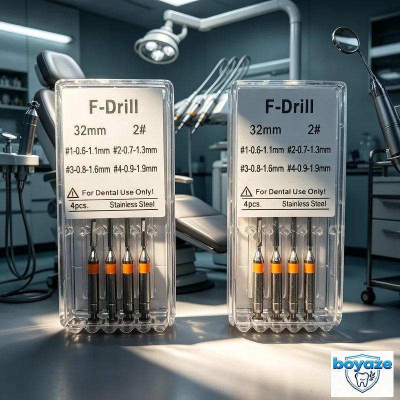 5Box Dental Instrument Metal Fiber Post Expander Drills Reamers Endodontic Root Canal Files F Drills Dentistry Material