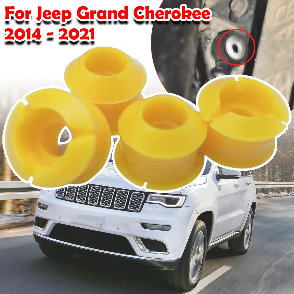 

4pcs Automatic Shifting Fix Gear Selector Lever Linkage Shift Cable Bushing Car Accessories For Jeep Grand Cherokee 2014 - 2021