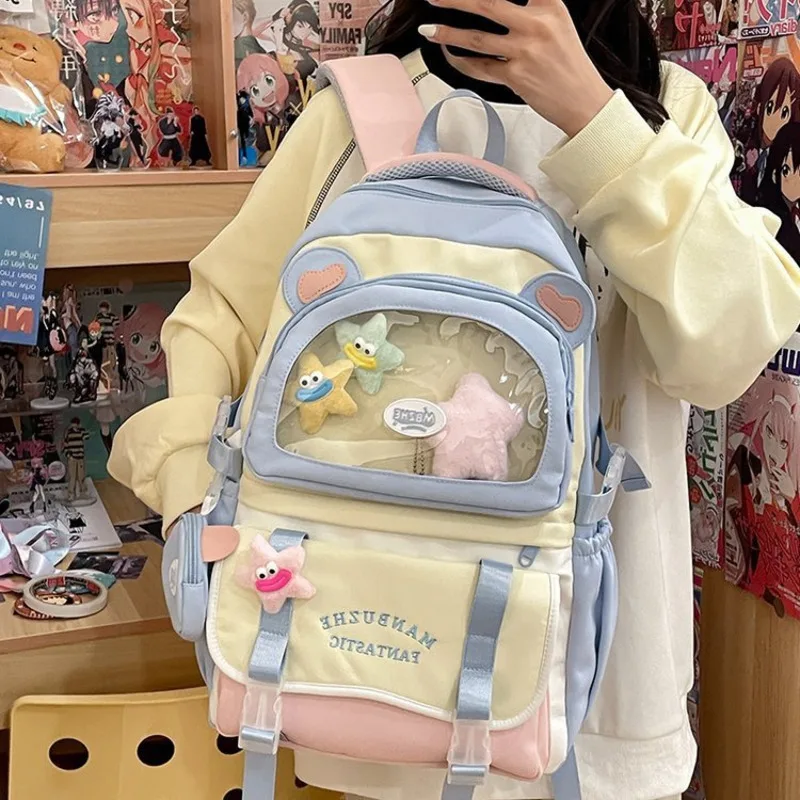 Kawaii Itabag Women New 2025 Transparent Backpack Lolita Large Capacity Jk Ita Schoolbag For Kid Back To School Birthday Gifts