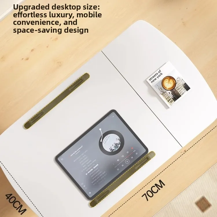 Modern Minimalist Lift Bedside Table Rotating Movable Engineered Wood Side X To Cm Panel Options Bedroom Sofa Use
