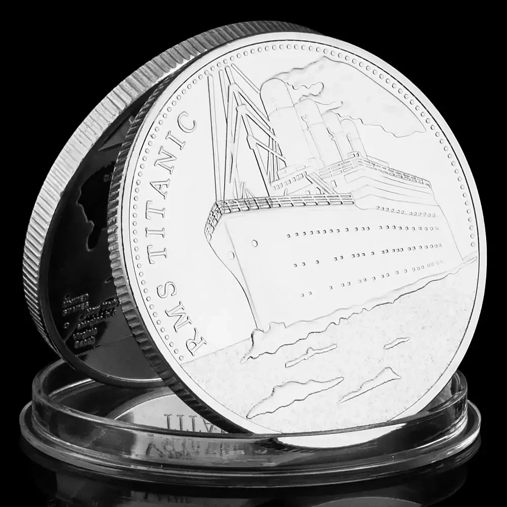 RMS Titanic Incident Commemorative Coin Golden Plated Collectibles Coins Titanic Cruise Ship Souvenir Art