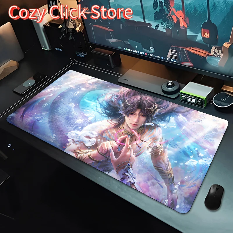 

Mousepad Large Love and Deepspace Rafayel Gaming Keyboard Gamer Mouse Pad on The Table Desk Mat coaster Anime PC game Mouse Mats