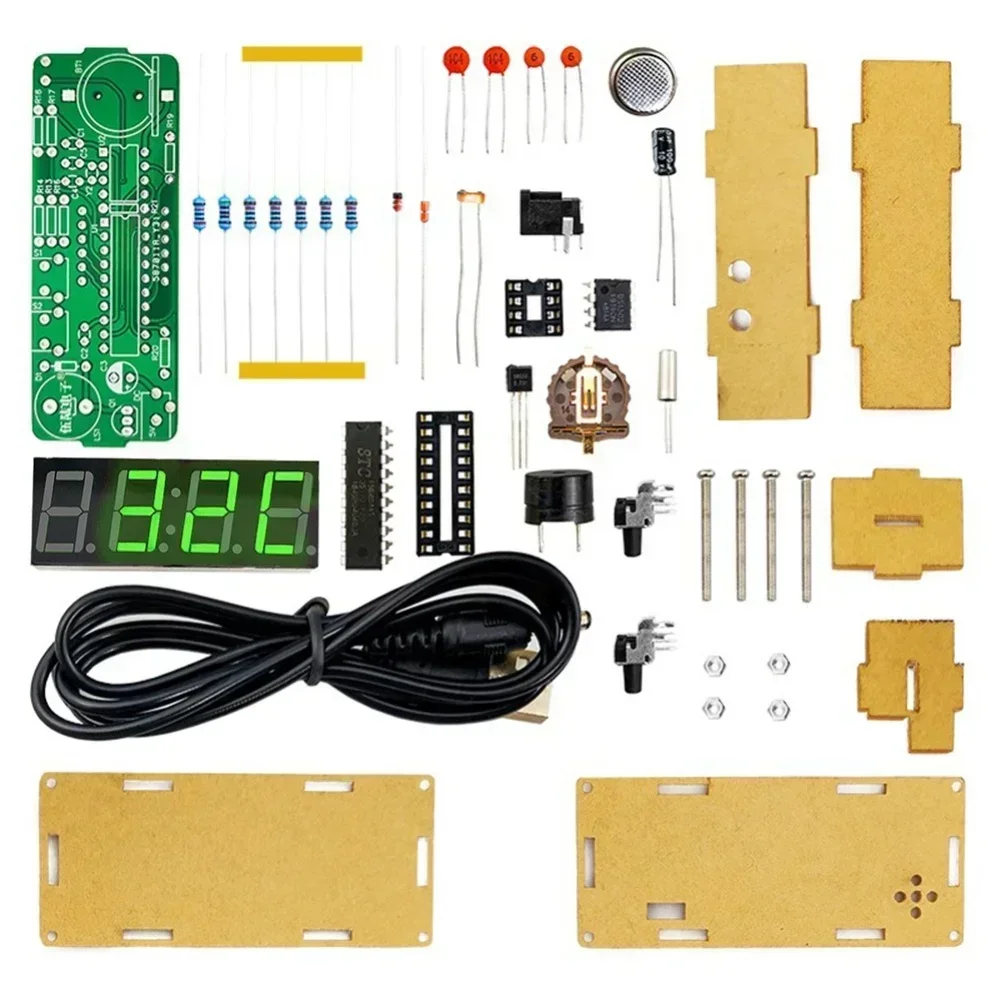 Electronic Clock Kit Electronic Clock Making DIY Soldering Of Individual Parts For Test Measurement Tool Accessory