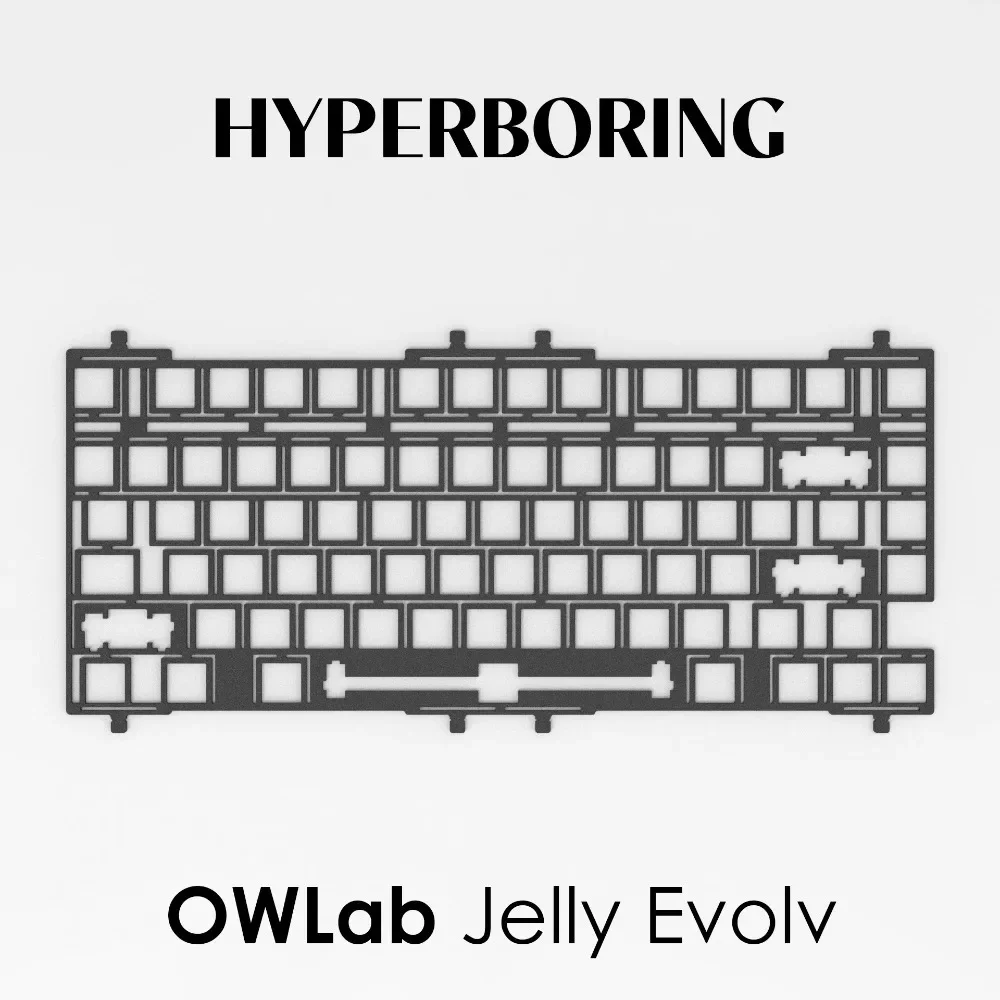 OWLab Jelly Evolv Positioning Plate for Mechanical Keyboard Pp Pc Fr4 CF Double Blocker Plate Mount Custom Keyboard Accessories