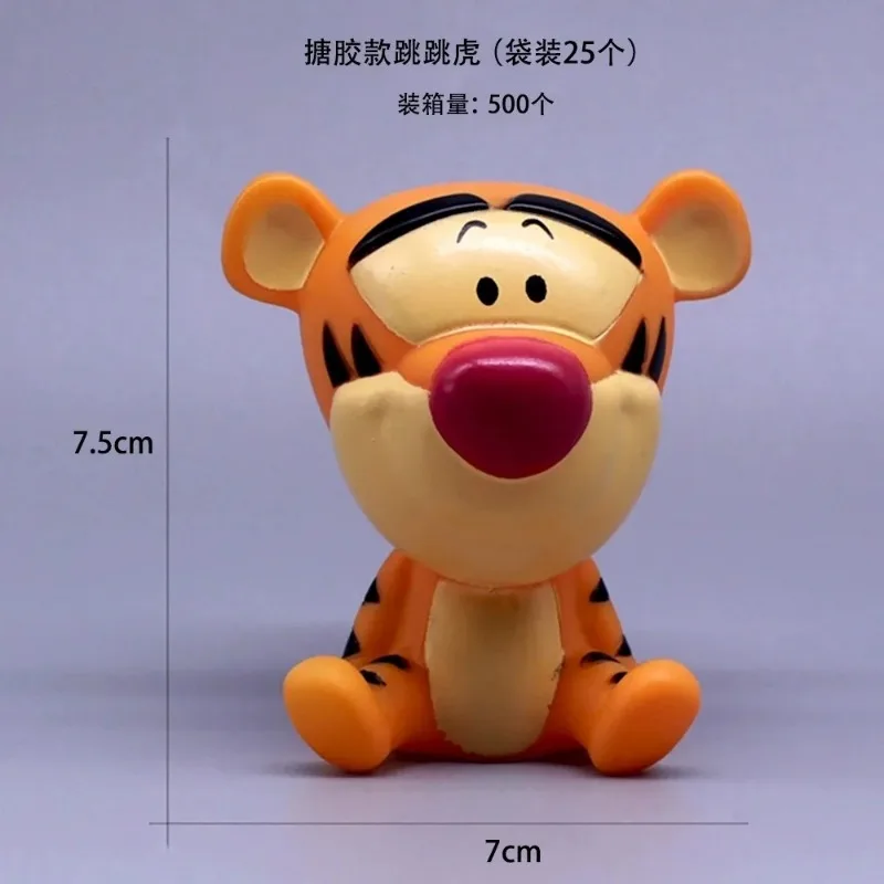 Disney Tigger Action Anime Figures Winnie The Pooh Model Pig Pvc Doll Cute Desktop Cake Car Ornaments Children\'s Birthday Gifts