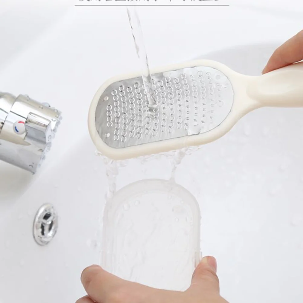 

2pcs Double-sided Foot Rasp File Stainless Steel Foot Callus Remover Pedicure Rasp Trimming Foot Rasp(Random Color)