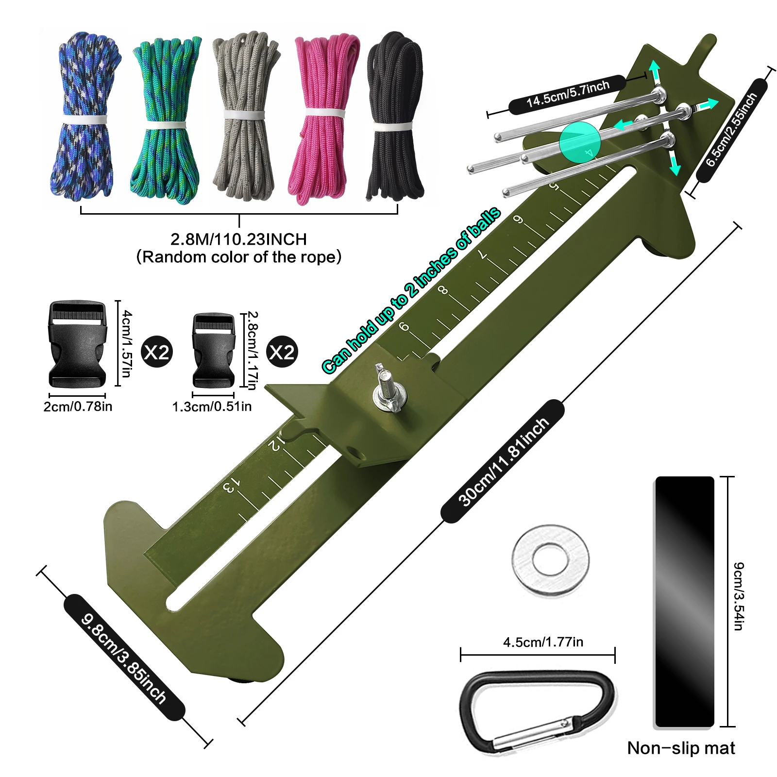 Paracord Bracelet Kit with Mar - Paracord Bracelet ulasan dan harga