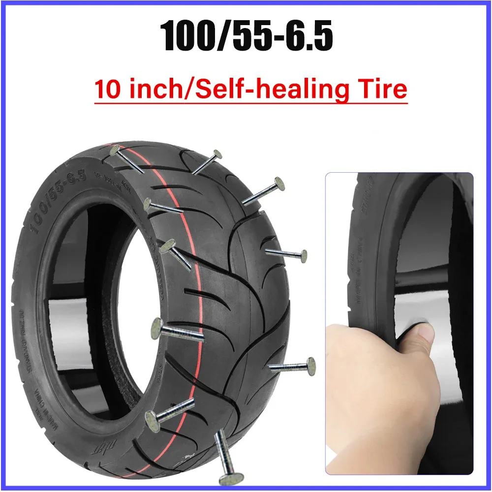 

Ulip 100/55-6,5 самовосстанавливающаяся шина 10-дюймовая более толстая взрывозащищенная бескамерная шина для электрического скутера, встроенный саморемонтный клей