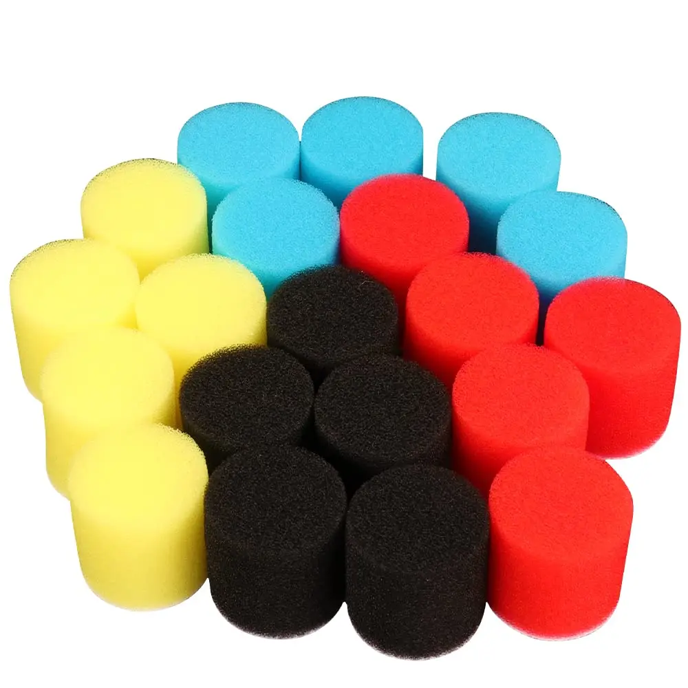 22Pcs Mini Buffing Polishing Pads Kit, 1 Inch Car Detail Polisher Sponge Foam Pad for Cordless Electric Drill Dremel Rotary Tool