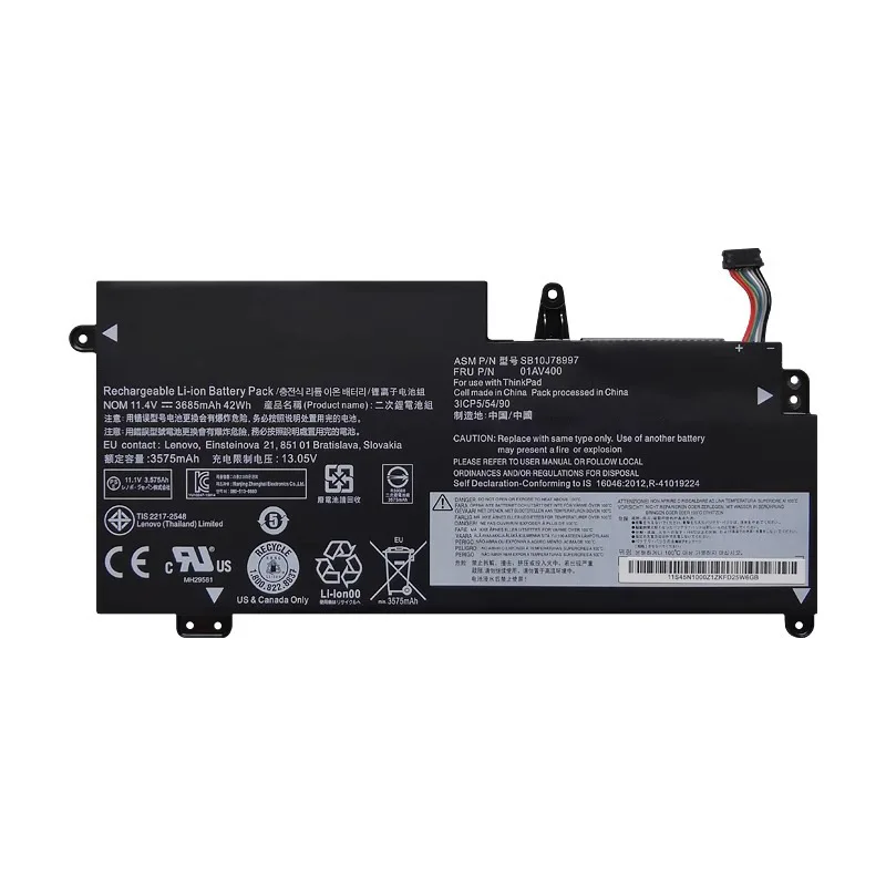 

Аккумулятор 01AV400 для ноутбука Lenovo ThinkPad S2 2nd Gen 13 Chromebook TP00081A TP00081B 01AV401 01AV402 01AV436 01AV437 11,4 в 42Wh