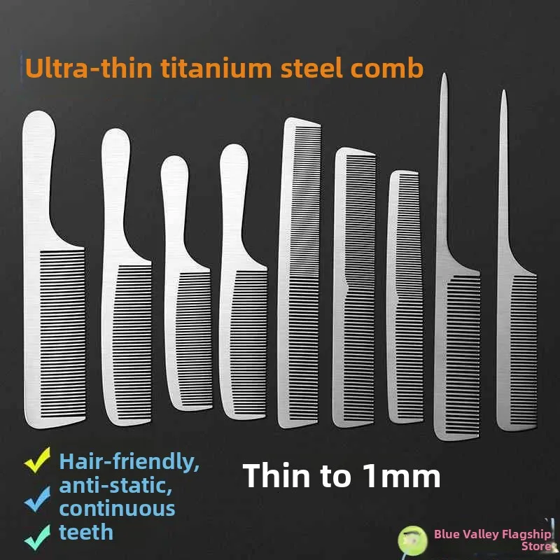 

Thiened Stainl Steel Comb Profional Hairdring Iron Comb Salon Hairdring Tool Metal Comb for oming And Sling