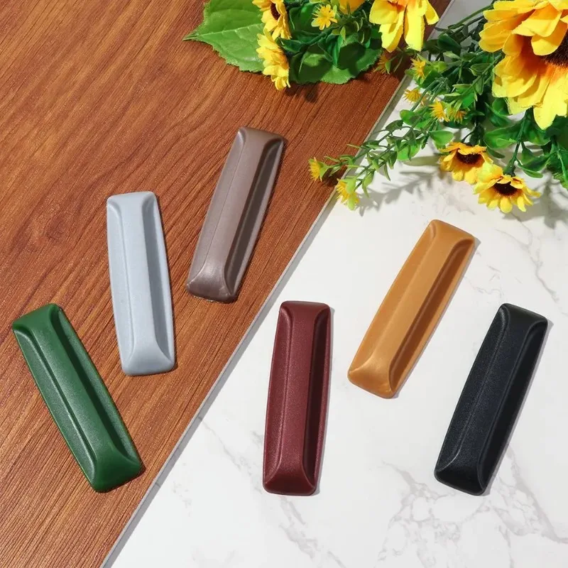 2 pçs multi-purpose colorido armário puxa auxiliar guarda-roupa janela porta puxa móveis decoração auto-adesivo alças retangulares