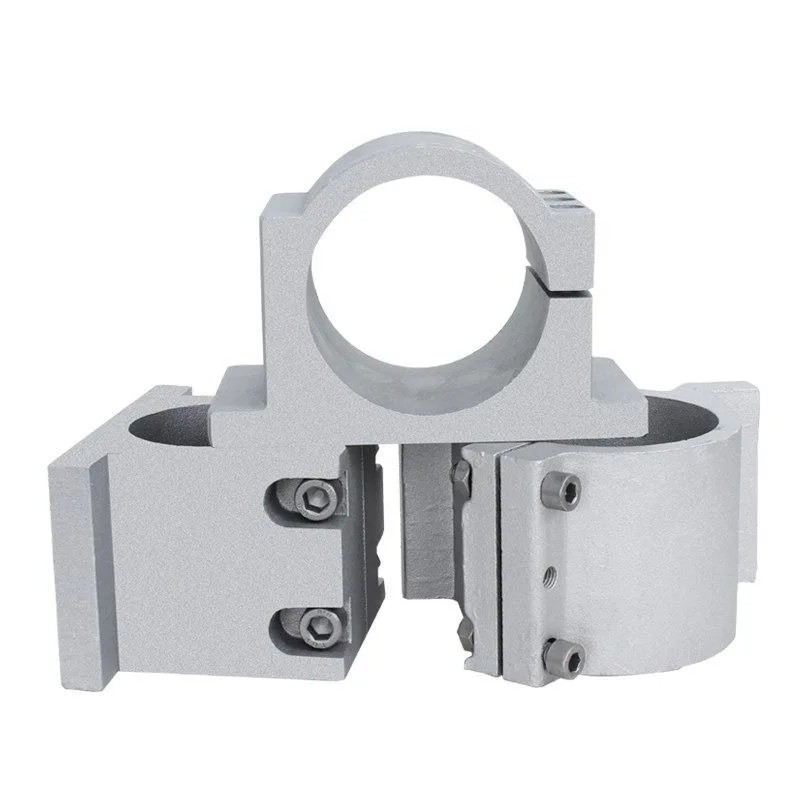 Engraving machine spindle clamp motor fixing seat cast aluminum base clamp 80mm100mm125 electric spindle clamp