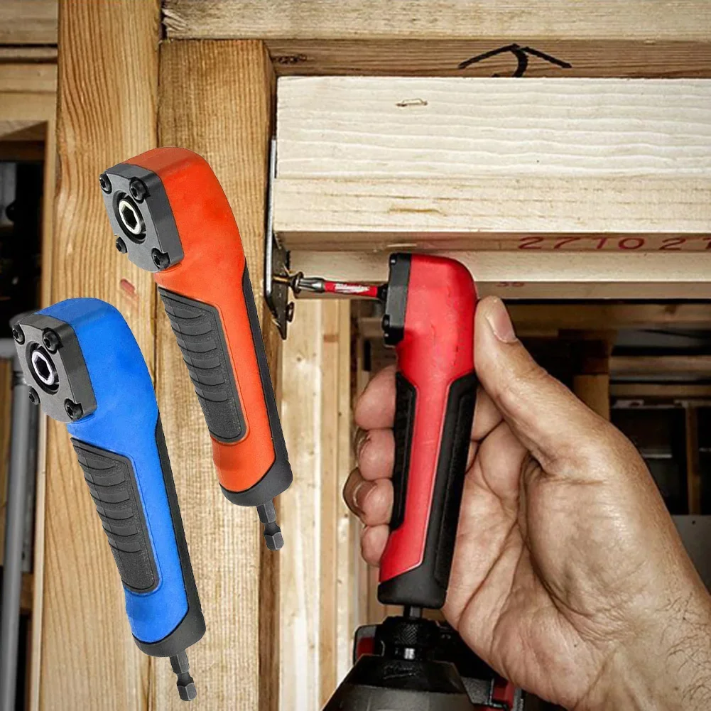 

1/4 Inch 90° Degree Right Angle Attachment Universal Drill Driver Screwdriver Extension Holder Adapter 90 Degree Corner Device