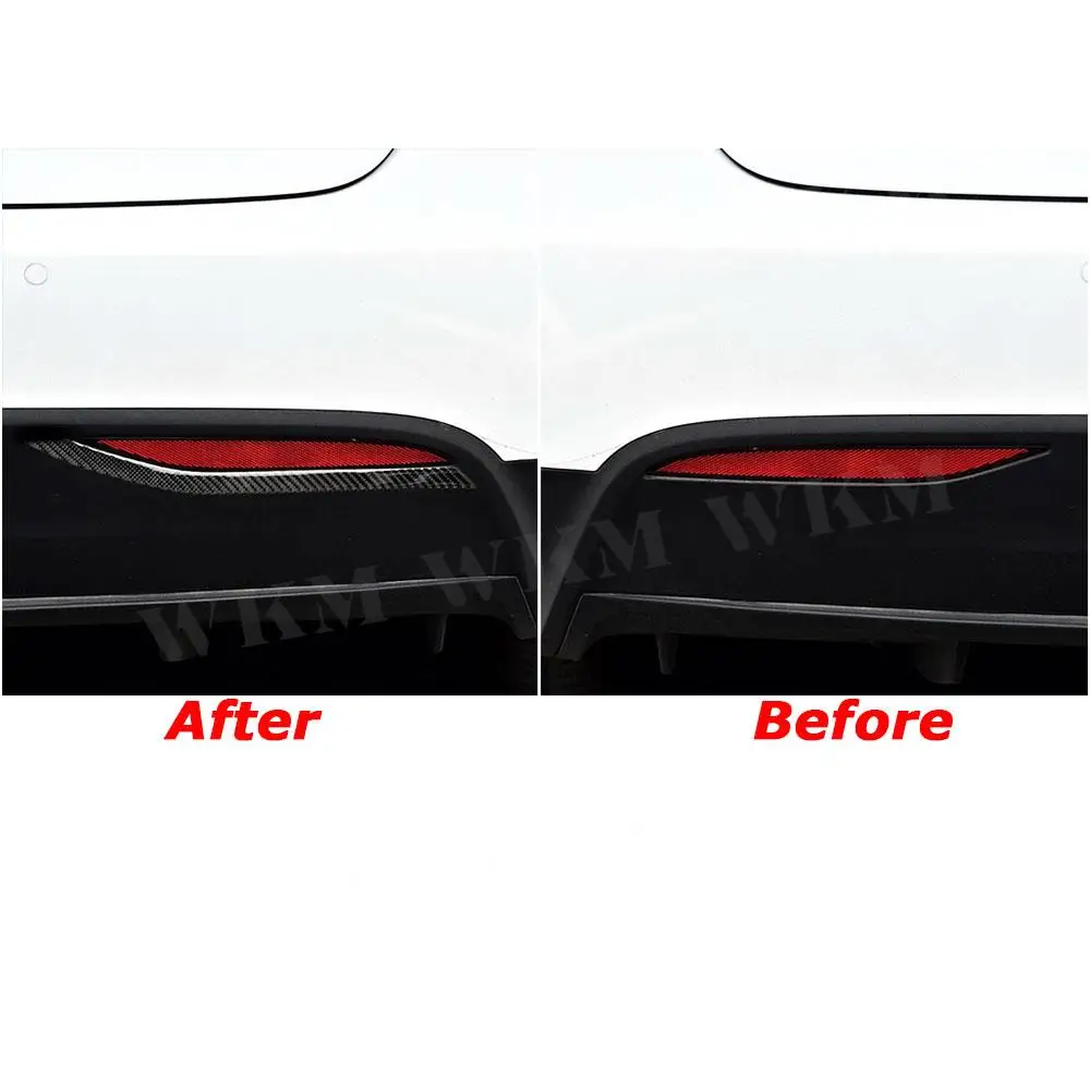 

JIACHE внешние накладки из углеродного волокна, задний отражатель, противотуманная фара, крышка лампы, накладка, рамка, гарнир для Tesla Model X 2015-2019