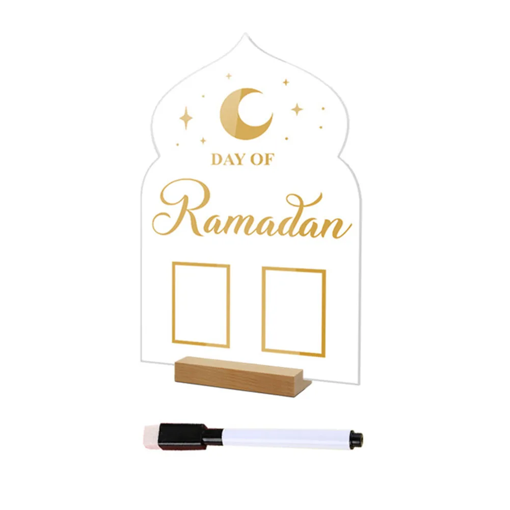 Decorative Board Pen Wooden Base for acrylic for acrylic Ramadan Base Table Board Wooden for countdown Calendar Vinyl Art