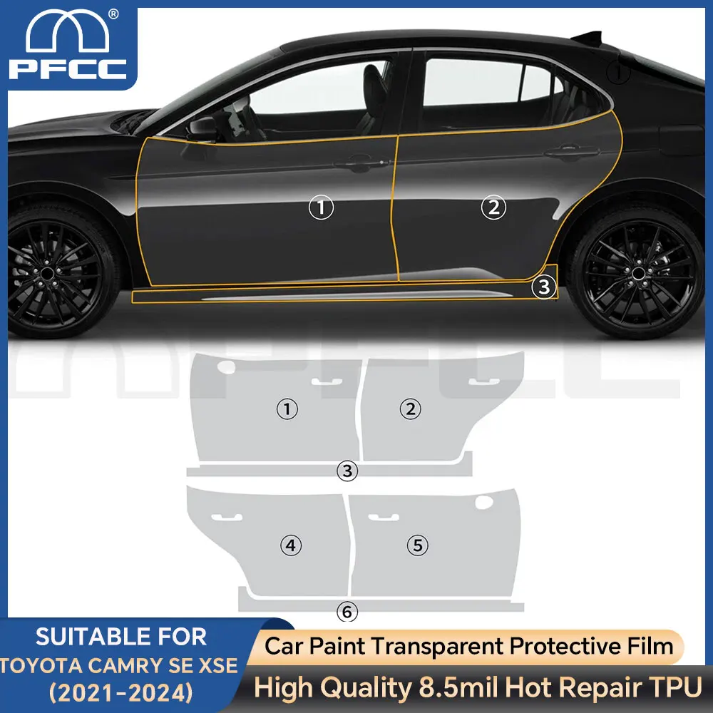 

Custom Car Doors Precut Paint Protection Film PPF TPU For Toyota Camry SE XSE 2021-2024 Anti-scratch Exterior Transparent Kit