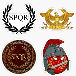 Aufkleber Rom SPQR 플래그 레이싱 스티커, PVC 비닐 데칼, 오토바이 자동차 스티커, 노트북 RV 벽 스티커 액세서리