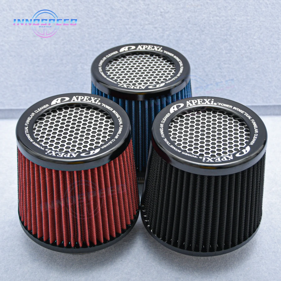 Apexi Air Filter Universal JDM 3inch 76mm Racing Performance Cold Air Intake Filter Cleaner