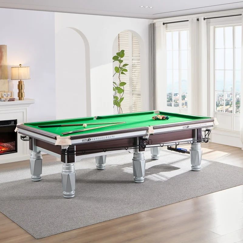 

Competition Level Snooker Table Professional Grade Burmese Oak Construction Billiards Enthusiast