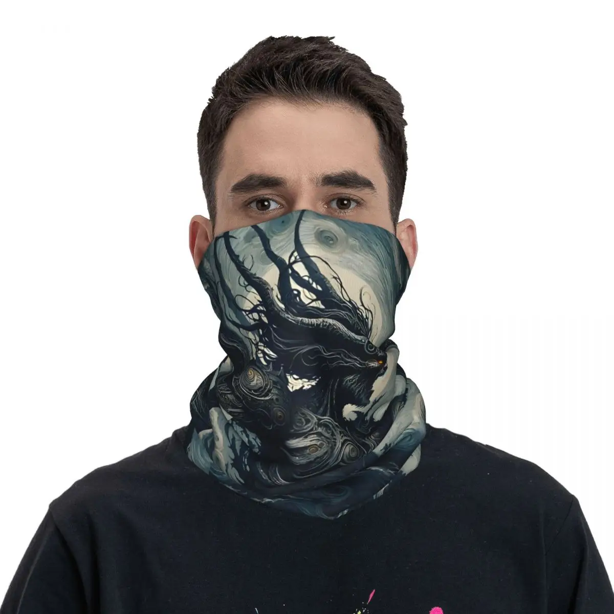 Grappige B-Zwarte Mythe Wu Kong Bandana Nek Gaiter Motorcross Gezichtsmasker Bivakmuts Wandelen Unisex Volwassen Winter