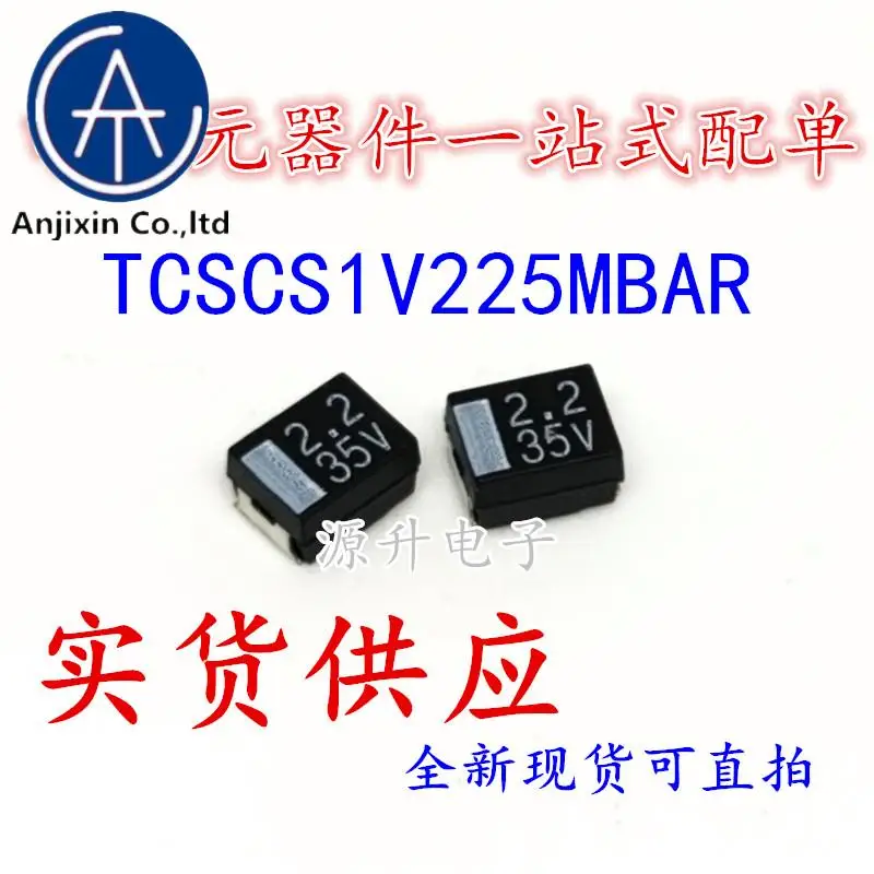 TCSCS1V225MBAR-condensador de tantalio SMD 100%, 3528, 35V, 2,2 UF, tipo B, original, 30 piezas, nuevo