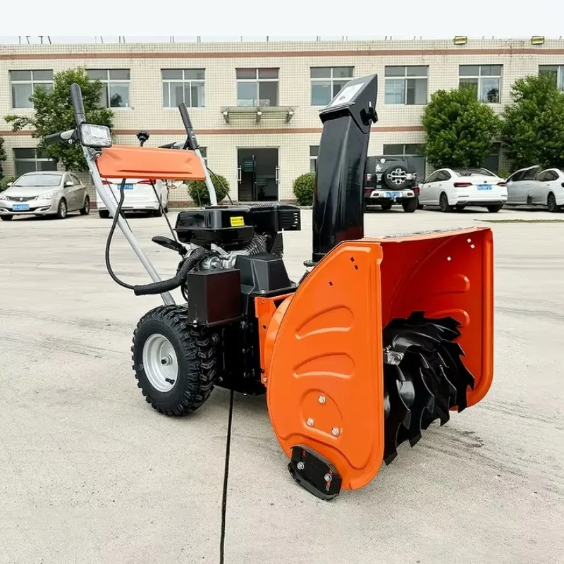 Multifunctional 6.5 HP Snow Sweeper Powerful Engine Snow Thrower Garden School Snow Blower Hand Push Snowplow Machine