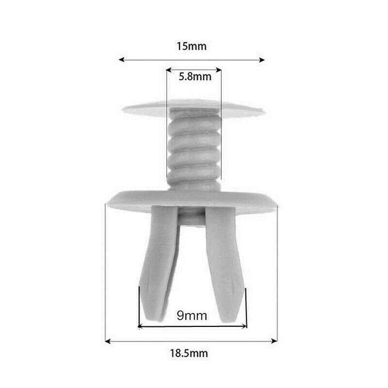100 Pcs Fastener Trim Bumper Clip Interior Trim Push Type Retainer 701867299 For VW T4 T5 Transporter EuroVan Car Accessories