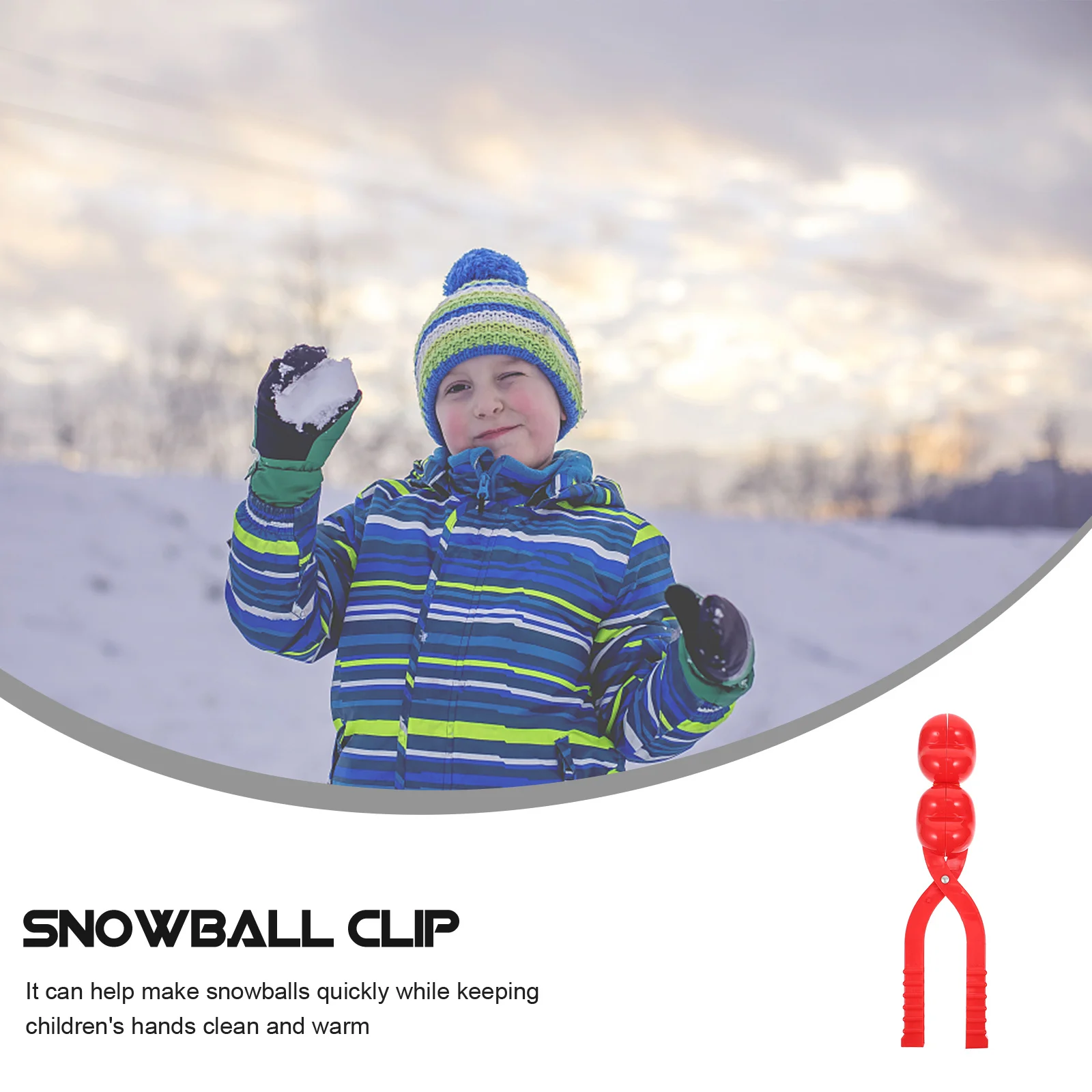 2 stuks houders Praktisch mild plastic Winter Outdoor Sneeuwbollen Maker Snelle schone handen Clip Speelgoedclips