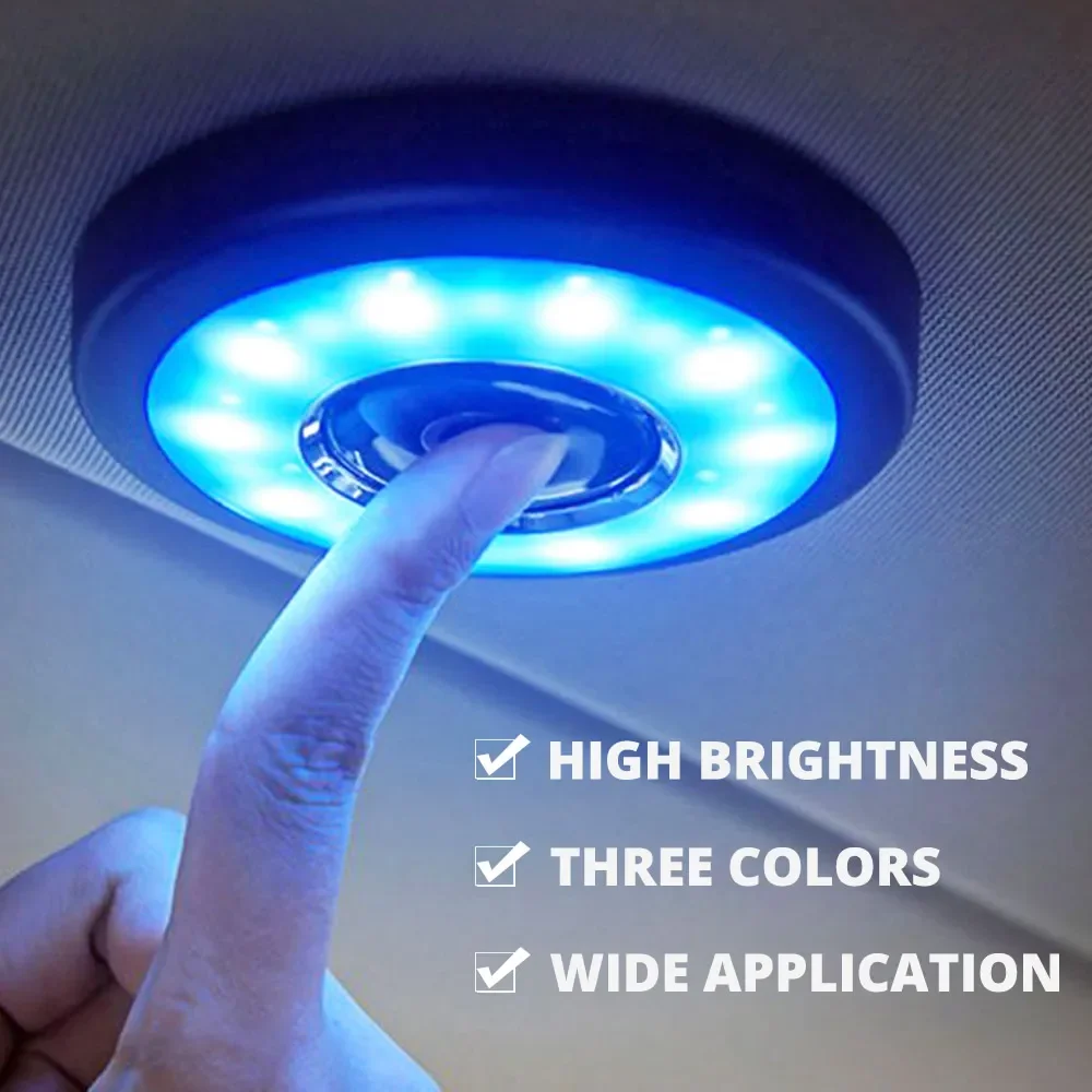 

1X Car Interior Light Roof Dome Lamp Reading Auto License Plate Trunk 10Led Door Touch Night Portable Wireless Ceiliing Bulb 2W