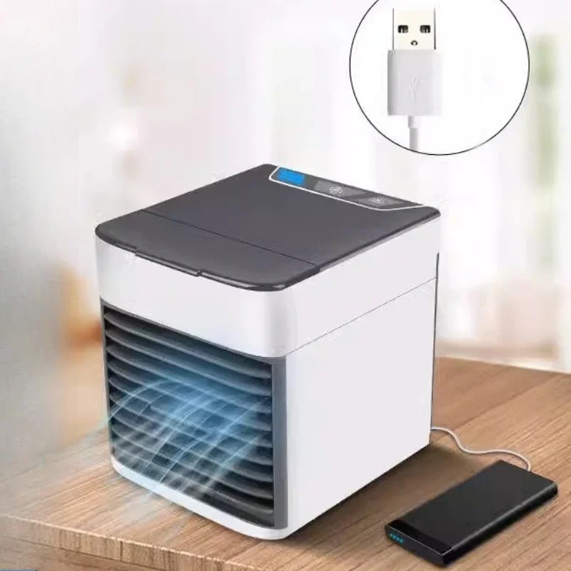 ‌Silent Desktop Air Circulator Fan - 3-Speed Adjustable Office Cooler with Built-in Humidifier for Dormitory Use‌